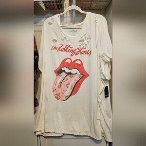 Torrid Rolling Stones Graphic Women's Top - White